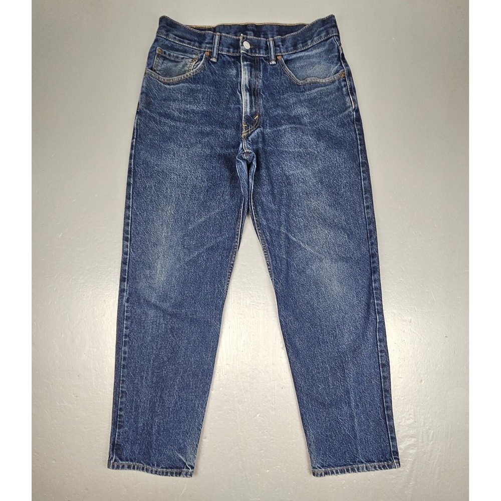 Levis 550 Relaxed‎ Fit Jeans Mens 34x32 100% Cotton Y2k Medium Wash Denim